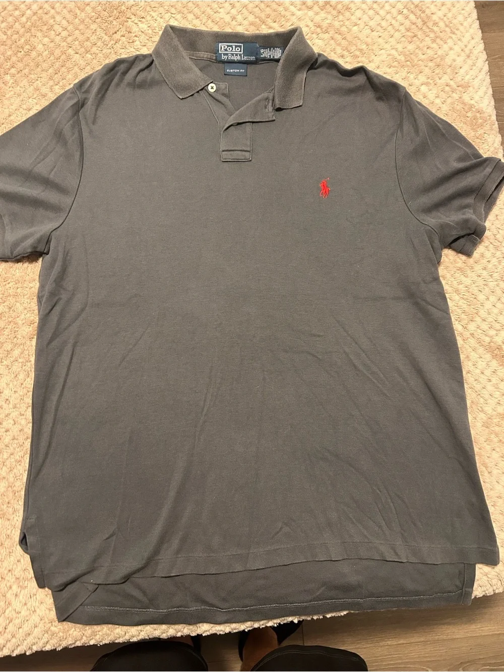 Polo by Ralph Lauren Men's Polo Shirt in Charcoal